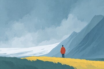 Woman enjoying the view from a train window