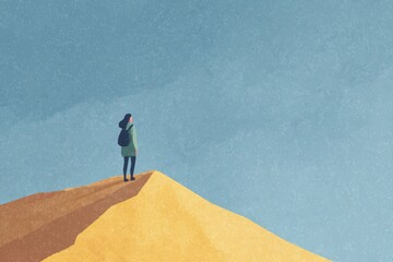 A quiet library interior in a minimalist style