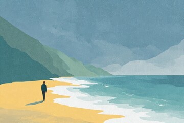 Woman practicing archery in a forest