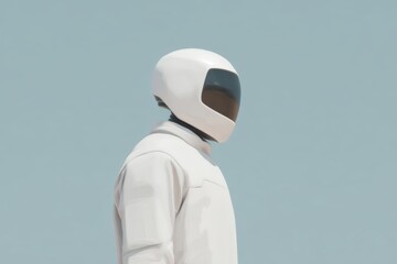 A robot looking at a giant hourglass