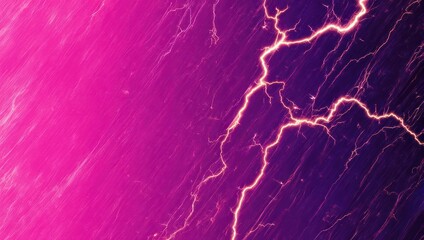 Vibrant Pink and Purple Lightning Storm Abstract Background.