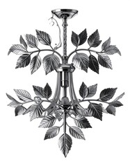 Elegant Leaf Chandelier - A Timeless Lighting Fixture for Sophisticated Interiors.