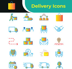 Editable Stroke Moving Service Icon Set - Logistics, Home Relocation, and Delivery Line Art Bundle