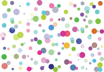 Multicolored circle pattern vector illustration, abstract background design with overlapping dots, vibrant decorative texture for digital art and creative content