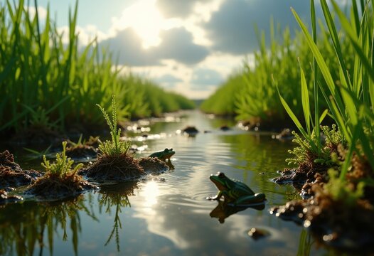 Peat Soil Fen Alkaline Wetland Habitat Unique Ecosystem Biodiversity Life Above Ground