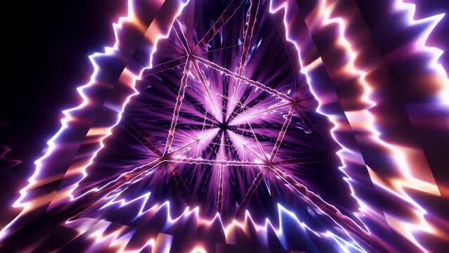 sleek and sophisticated abstract background composed of triangular shapes with a pixelated texture and a dominant purple color