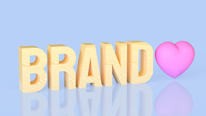 The Brand for Product or marketing concept 3d Rendering.
