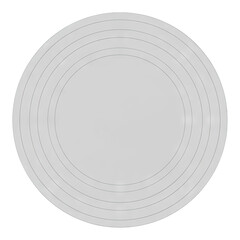 Obraz premium Concentric Circles With A Subtle Gradient On A Transparent Background