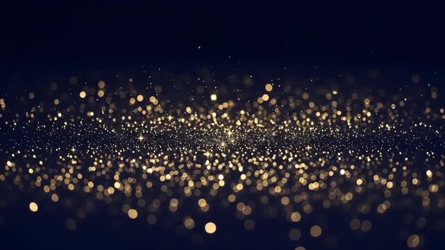 Dazzling light effects featuring bokeh on dark background for video use. Beautiful bokeh effect creates depth and adds aesthetic value, enhancing visual appeal with dynamic light elements.