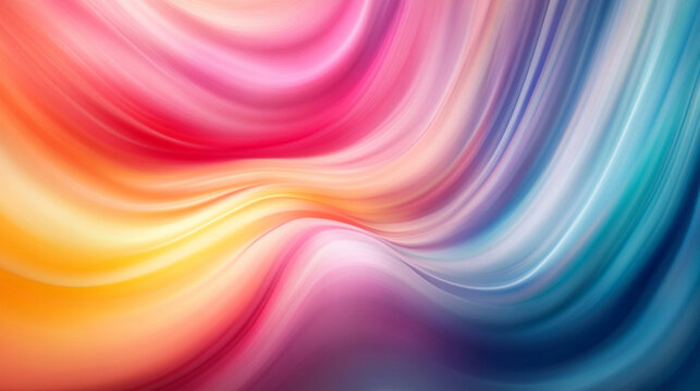 Abstract blur of colors representing the emotional spectrum, blending warm and cool hues into a flowing, expressive, and dynamic visual composition.