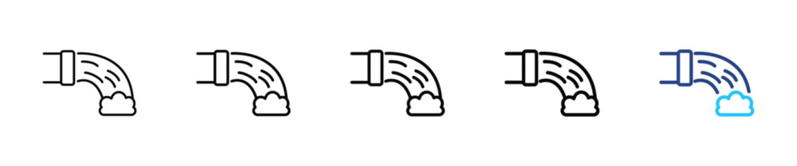 Water icon set outline multistyle vector illustration concept