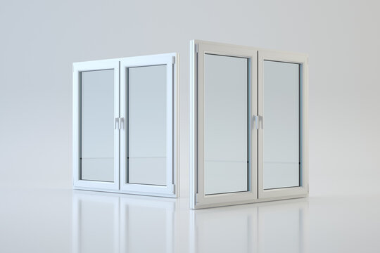 Windows Collection isolated on white background, 3D illustration