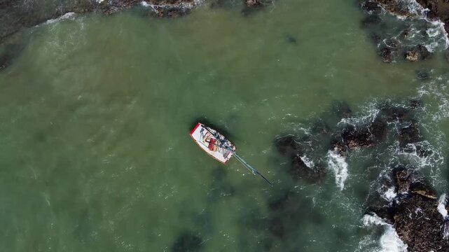 Imagens a&eacute;reas captadas por drone da Praia do Pocinho, uma praia pouco conhecida no litoral leste de Fortaleza, Cear&aacute;.
