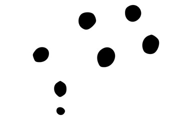 Hand Drawn Irregular Bubbles Dotted Cluster Vector Design