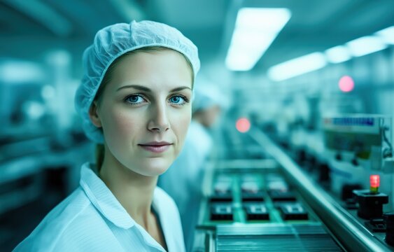 A dedicated worker supervises the production of lanthanum nickel metal hydride batteries in a modern facility
