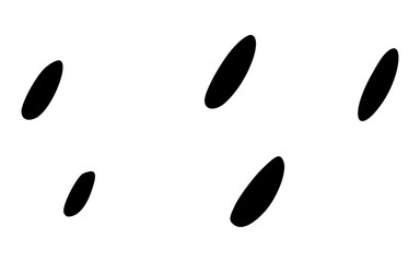 Scattered Hand Drawn Tear Drop Shapes Doodle Texture Vector