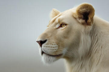 portraits of top  unique animals set against minimalistic background with soft bokeh effects