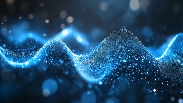 Biometric waveform tracing across translucent screen powder blue to silver gradient futuristic medical technology interface close-up data visualization high-tech healthcare concept - Powered by Adobe