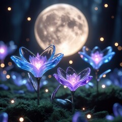 abstract background with flowers