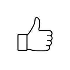 Thumbs up icon for social media, perfect for expressing approval and positive vibes