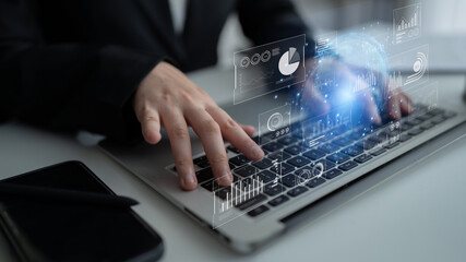 Real-time global data analytics dashboard visualizing insights from interconnected systems for decision-making, business analytics, and digital transformation Latch