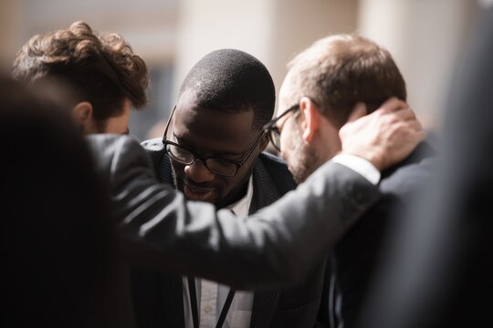 Team Motivation and Inspiration in Business Meeting Office Environment Documentary Style Image