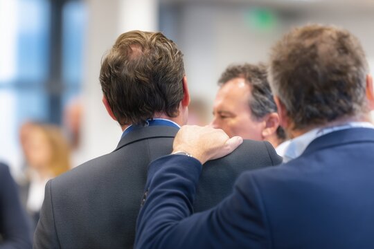 Team Motivation and Inspiration Event Office Environment Documentary Style Image of Professionals Networking