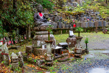 It is considered the largest cemetery in Japan, with more than two hundred thousand graves and memorial monuments. It is located on the sacred Mt. Koya and is immersed in a forest of tall conifers.