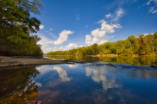 Cape Fear River Cloud Reflections