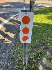 Street Sign: road sign, including directional arrows and warnings 