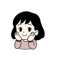 baby girl vector illustration