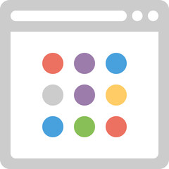 Modern Application Grid Icon