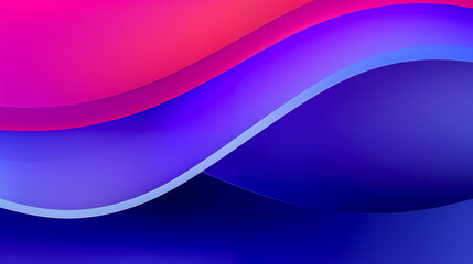 Vibrant Abstract Gradient Waves in Pink and Blue Hues for Modern