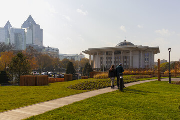 27 October 2025 Almatys new park, built on the site of the former presidential residence, Almaty City, Kazakhstan