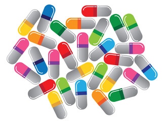 Healthcare supplements capsules medicine concept