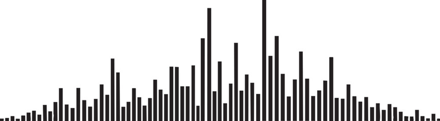 Dynamic frequency bars showing analytical data, perfect for visual presentations