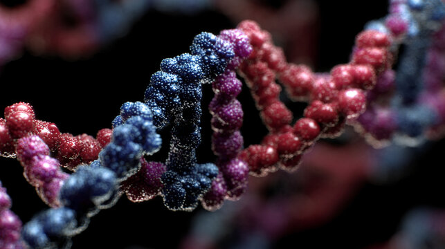 A glowing DNA double helix twisting in space symbolizes life genetic code scientific discovery and the blueprint of existence reflecting innovation evolution and the connection of all living beings