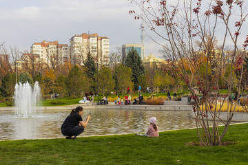 27 October 2025 Almatys new park, built on the site of the former presidential residence, Almaty City, Kazakhstan