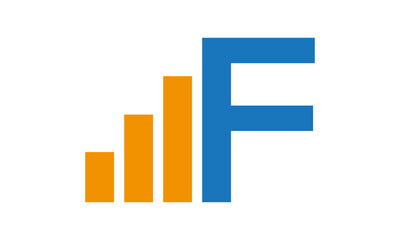 Modern Letter F Finance Logo