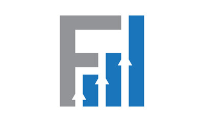 Modern Letter F Finance Logo