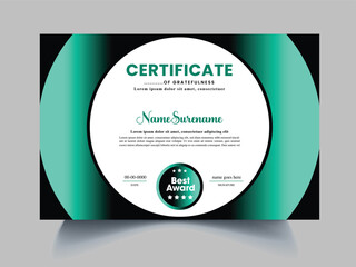 unique certificate design template