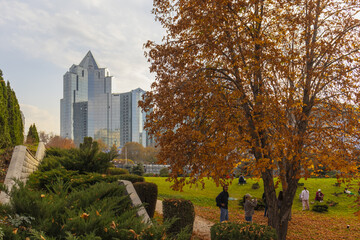 27 October 2025 Almatys new park, built on the site of the former presidential residence, Almaty City, Kazakhstan