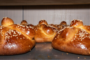 Pan de muerto bread celebrating day of the dead