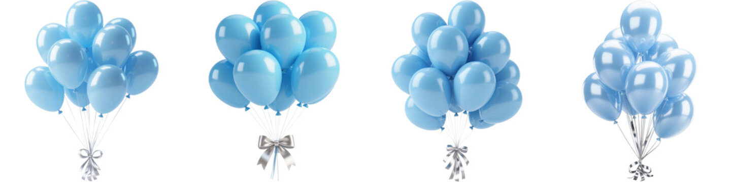 風船　バルーン　ゴム　ボール　水色