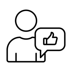 Stakeholder Feedback Outline Icon