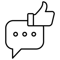 Feedback Outline Icon