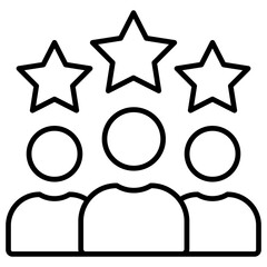 Satisfaction Outline Icon