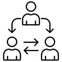 Coordination Outline Icon