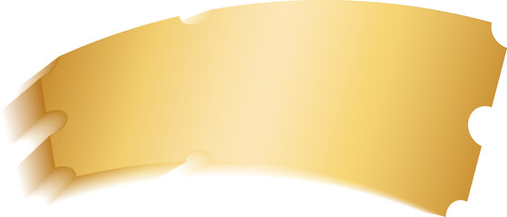 Golden Fly Voucher PNG Decorative for Promotion and Marketing