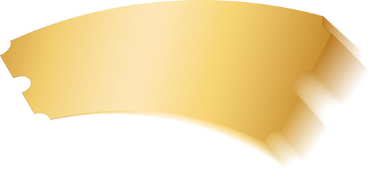 Golden Fly Voucher PNG Decorative for Promotion and Marketing